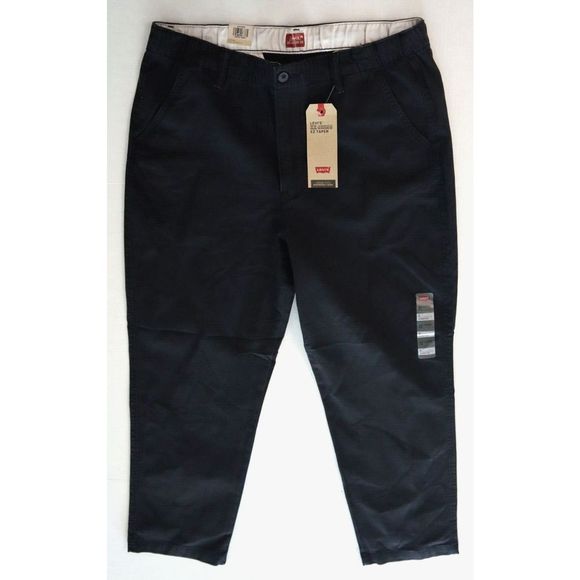 Levi's A10410003 Men's Sz Large Black XX Chino EZ Taper Stretch Pants $70 - Picture 1 of 11